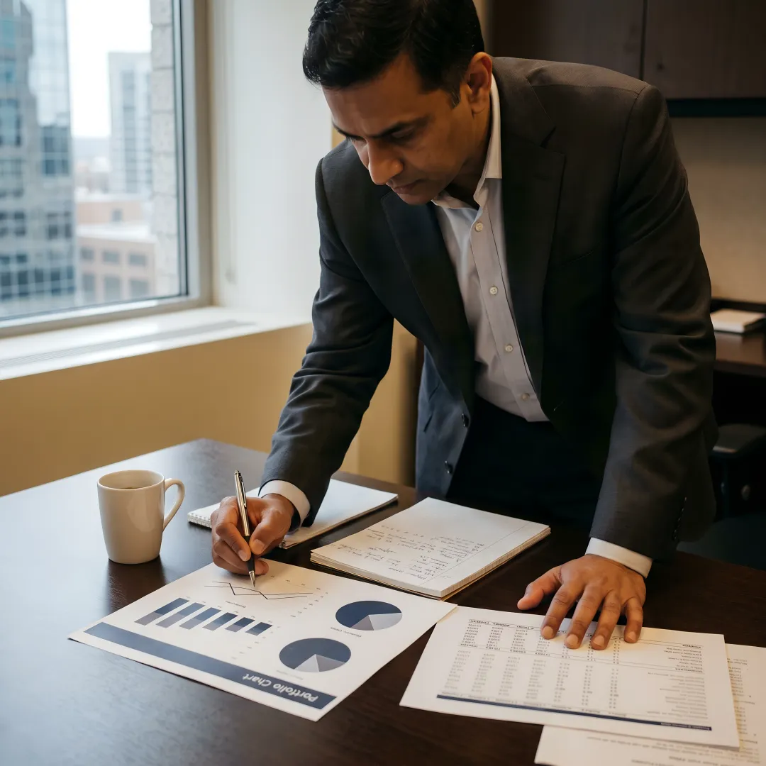 Advisor creating a personalized financial plan