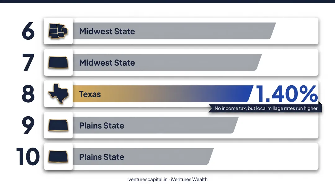 Top 10 highest property tax states ranked by effective rate 2026