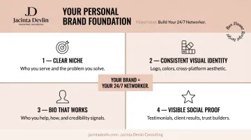 Four personal brand foundations for women entrepreneur networking success