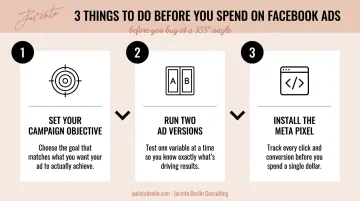 Three essential steps to set up Facebook ads before spending budget