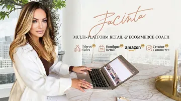 Business coach professional profile highlighting direct sales ecommerce and retail credentials