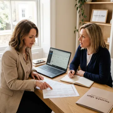 Sales coach reviewing business strategy with woman entrepreneur