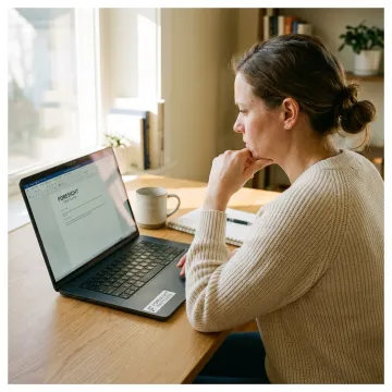 Woman entrepreneur planning authentic sales strategy