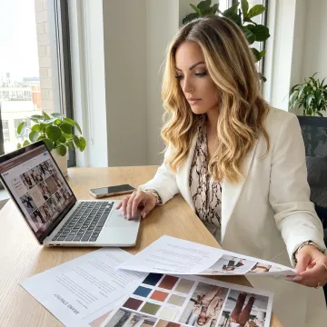 Woman entrepreneur planning her personal brand strategy