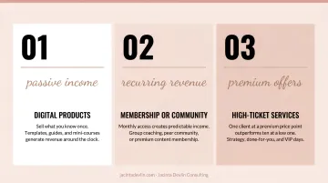 Three practical revenue diversification paths for small business owners infographic