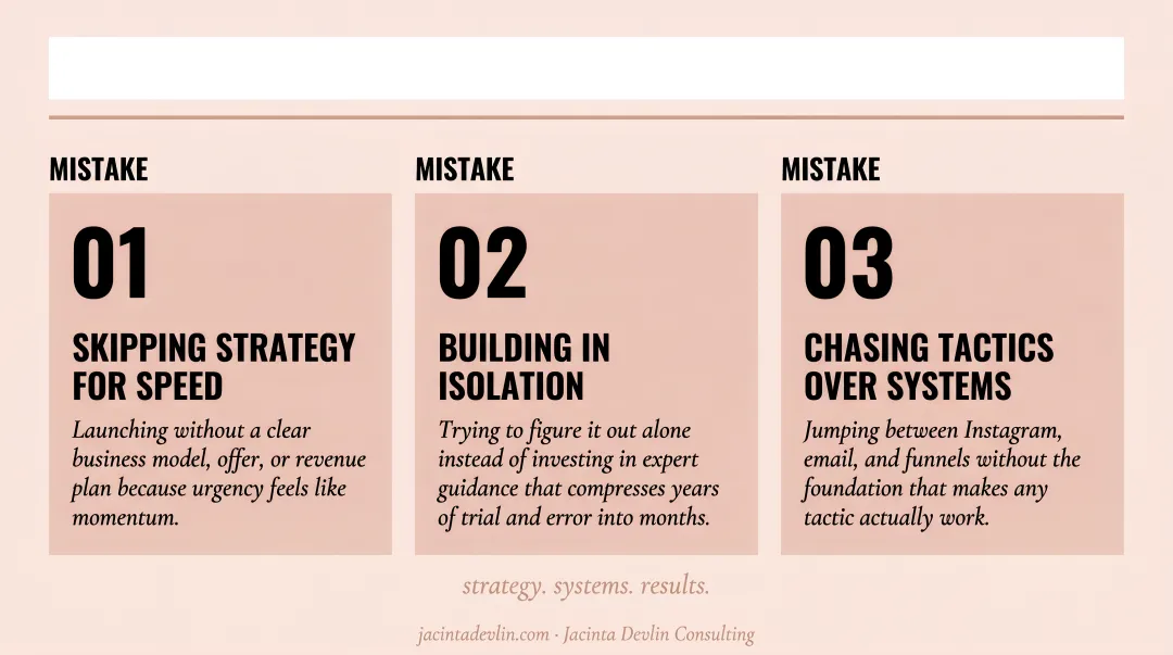 Three critical mistakes women over 40 make when starting an online business