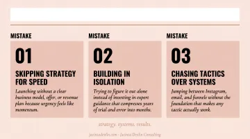 Three critical mistakes women over 40 make when starting an online business