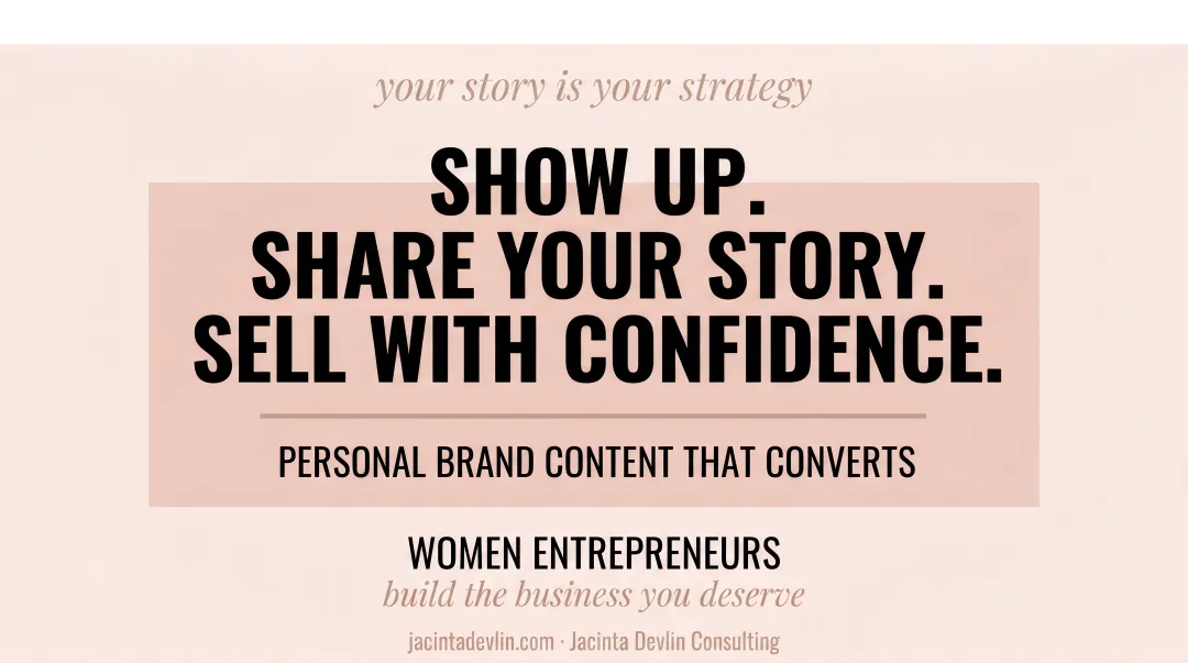 Woman entrepreneur confidently sharing personal brand story on social media content shoot