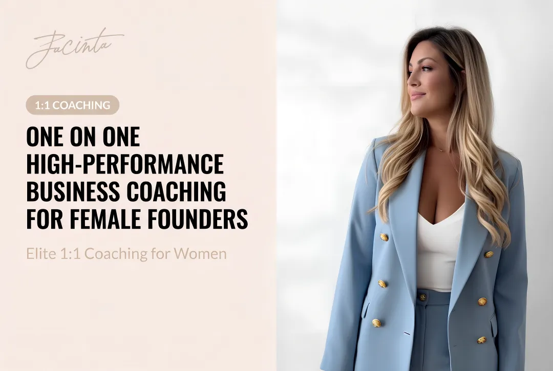 One on One High-Performance Business Coaching for Female Founders