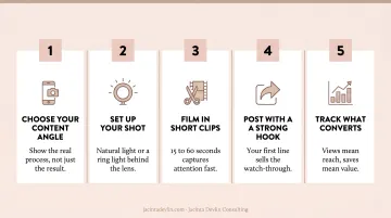 Food business owner filming behind-the-scenes kitchen content for social media