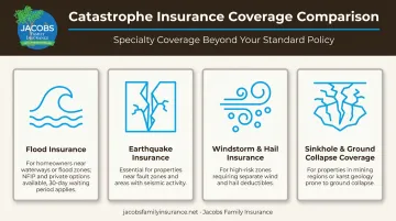Four types of catastrophe insurance coverage for New Mexico homeowners compared
