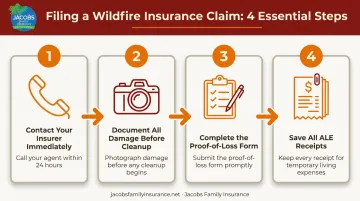 4-step process for filing a wildfire insurance claim