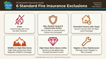 6 common fire insurance policy exclusions and coverage gaps chart