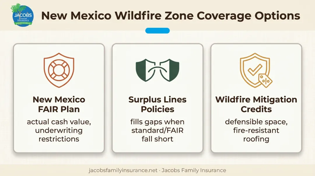 New Mexico wildfire insurance options for high-risk homeowners