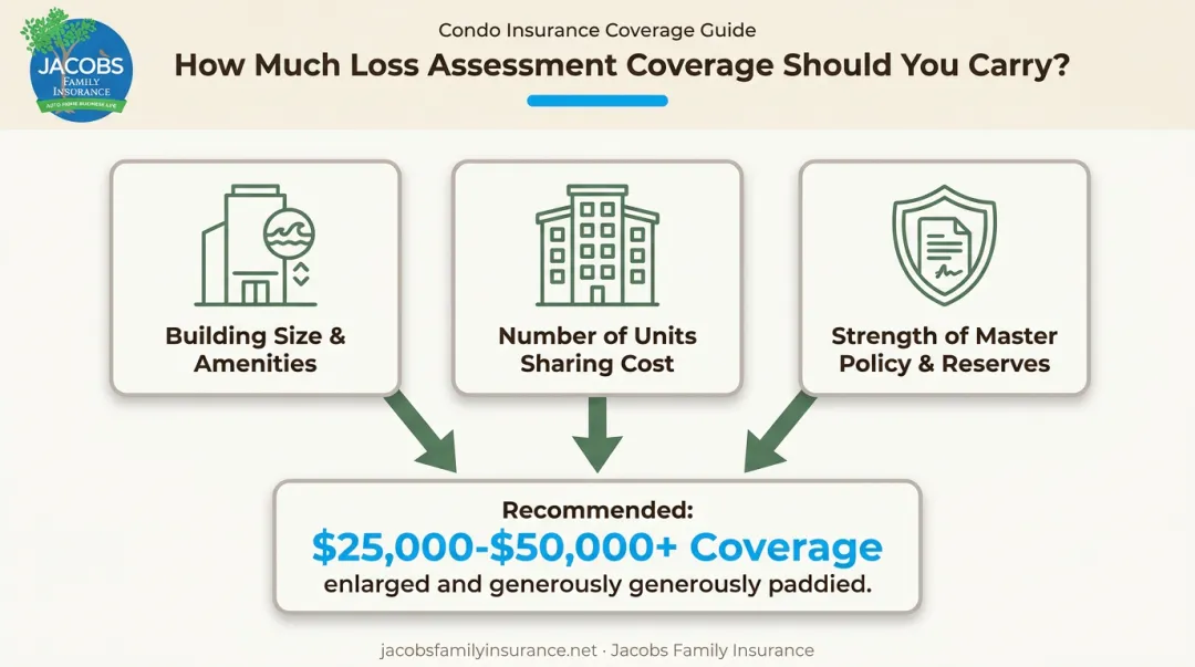 Key factors determining recommended condo loss assessment coverage limit