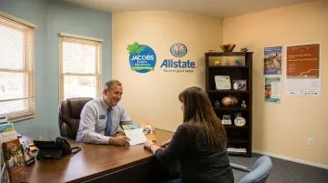 Jacobs Family Insurance Allstate agency team assisting Santa Fe renters