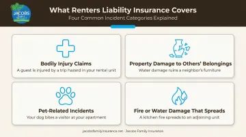 Four types of incidents covered by renters liability insurance