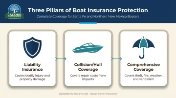 Three core boat insurance coverage types liability collision comprehensive protection