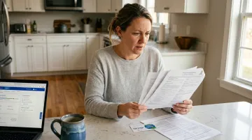 Frustrated condo owner reviewing insurance documents after discovering coverage gap