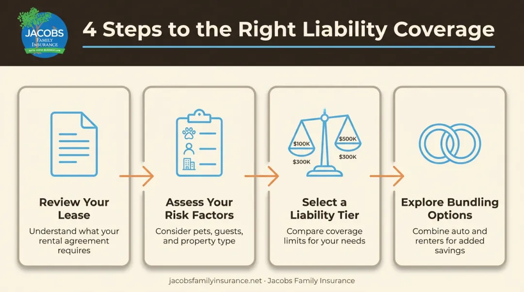 4-step process to choose renters liability coverage in New Mexico