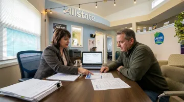 Insurance agent reviewing condo coverage limits with local homeowner