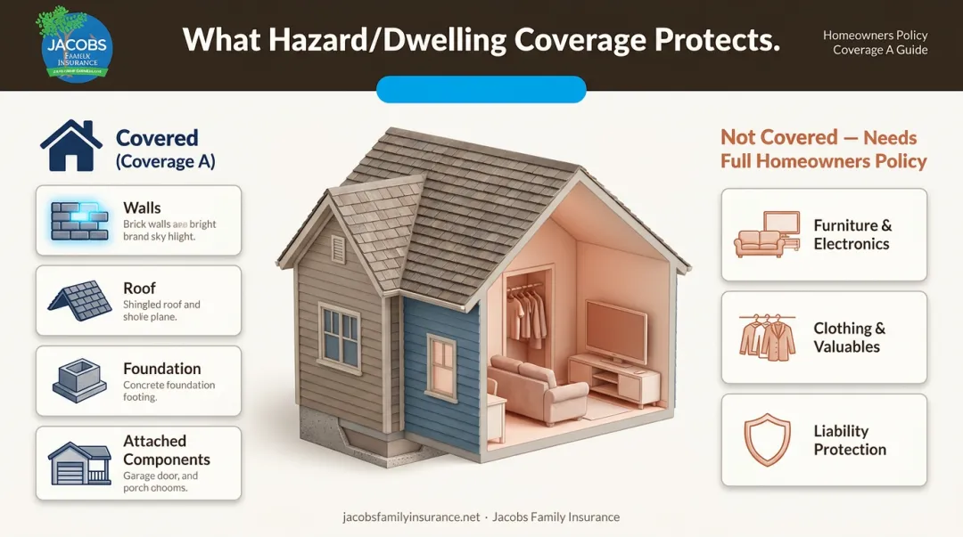 Hazard dwelling coverage versus excluded homeowners protections comparison chart