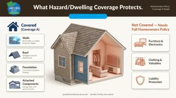 Hazard dwelling coverage versus excluded homeowners protections comparison chart