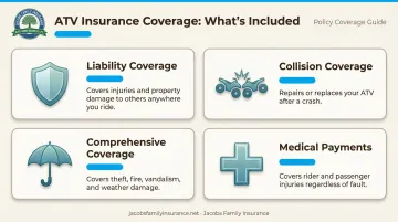 Dedicated ATV insurance coverage types liability collision comprehensive medical payments