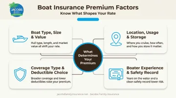 Four key factors that determine boat insurance premium pricing