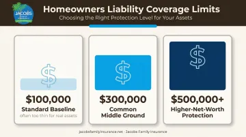 Homeowners liability coverage limit tiers 100k to 500k comparison