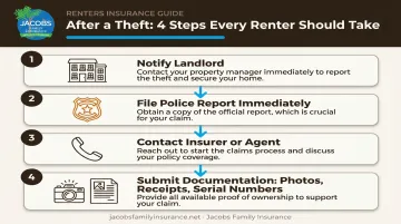 4-step action plan for renters after experiencing a theft