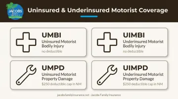 Four components of UM/UIM coverage bodily injury and property damage breakdown