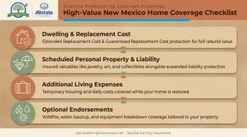 High-value home insurance coverage checklist for New Mexico properties