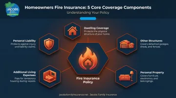 Five components of homeowners fire insurance coverage breakdown