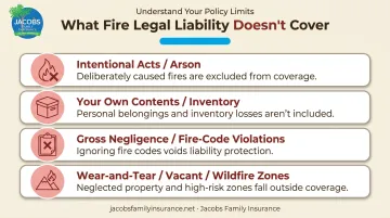 Fire legal liability insurance exclusions checklist for tenants and property owners