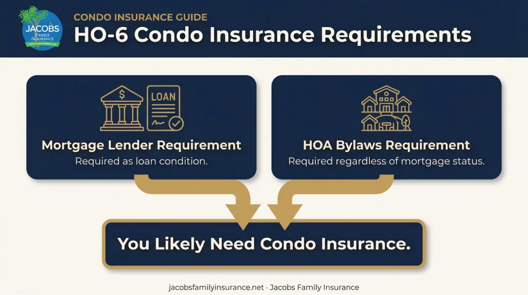 Lender versus HOA condo insurance requirement sources comparison chart