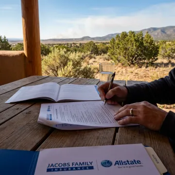 New Mexico home protected with wildfire insurance planning