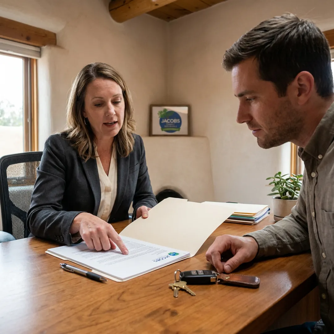 Agent explaining bundled insurance coverage