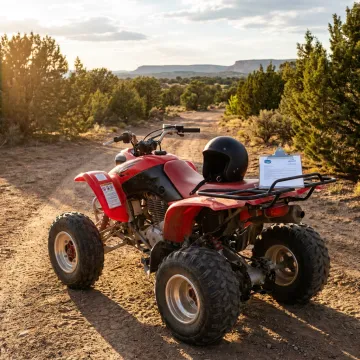 ATV on a desert trail