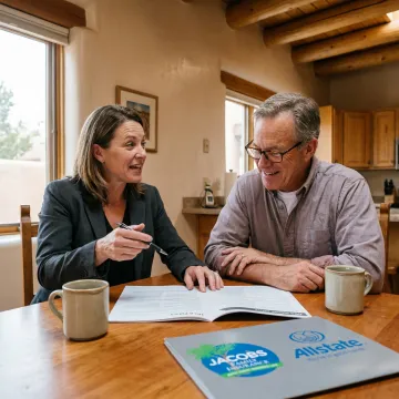 Insurance advisor discussing condo coverage with owner
