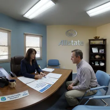 Insurance agent discussing auto and renters bundle