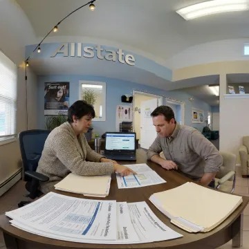 Insurance agent reviewing condo rental coverage