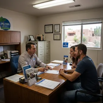 Advisor explaining condo and renters insurance options