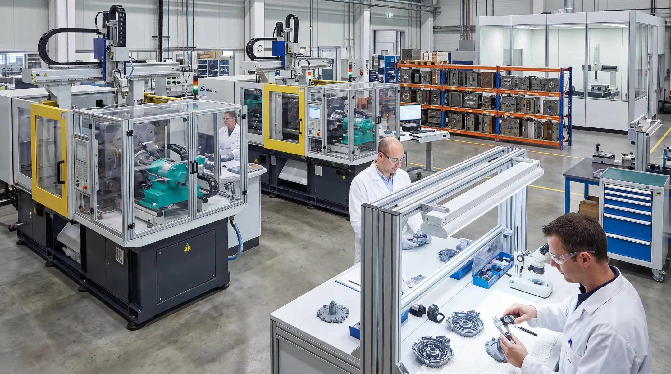 Jairaj Group precision injection molding facility with PLC-controlled machinery