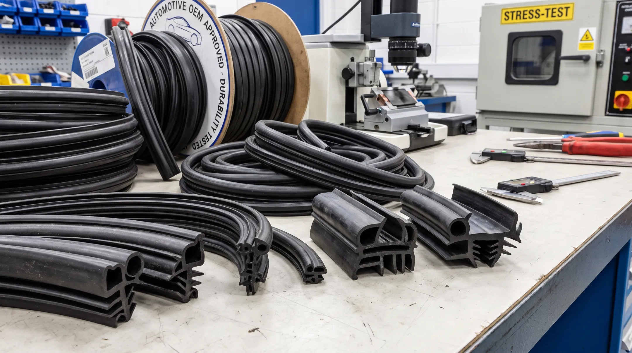 Automotive sealing profile components engineered for extreme temperature resistance