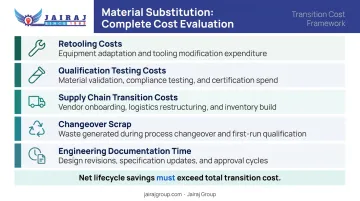 Five total cost components to evaluate in plastic material substitution projects