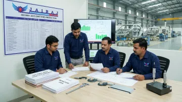 Jairaj Group quality control team reviewing PPAP documentation and dimensional inspection reports