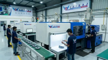 Jairaj Group injection moulding facility producing EV charger housing plastic components