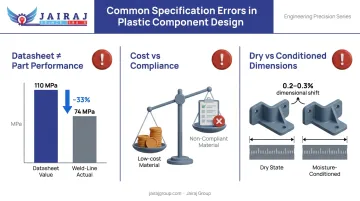 Three critical specification mistakes in railway plastic component procurement infographic