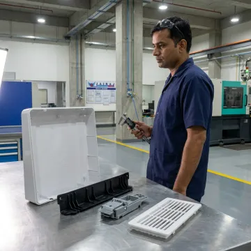 Plastic components for home appliances